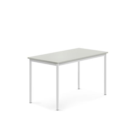 Tisch BORÅS, 1200x700x720 mm, Laminat grau, weiß