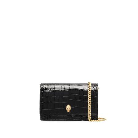 Alexander McQueen, Skull Mini Bag Zwart, Dames, Maat:ONE Size