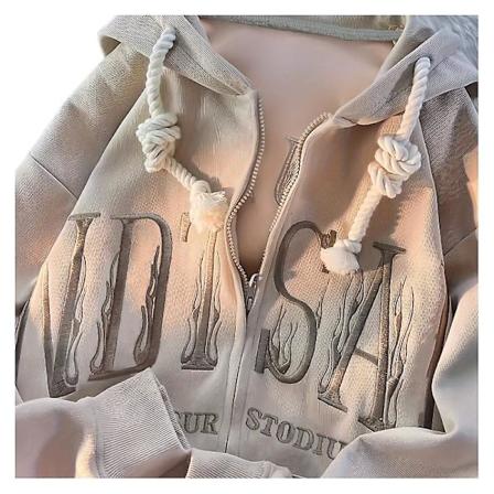 Höst Sweatshirt Lös Typ Harajuku Nytt Mode Ungdom Populär Cardigan Herr Huvtröja S