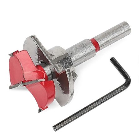 Forstner Bor Tungstenkarbid Trebearbeiding Hengselhullkutter Med Dybdestopp (35mm)