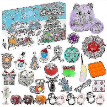 Advent Fidget Leksaker Stress Relief Fidget Leksak Överraskningslåda Barn