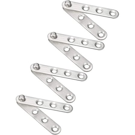 4 st rostfria dörrpivotgångjärn 360 ​​grader roterande 60mmx
