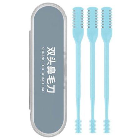 Mordely 3 ST näshårstrimmer Rengöring Epilator BLÅ