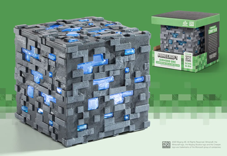 MINECRAFT – Lysande Diamantblock – Samlarreplika 10 cm