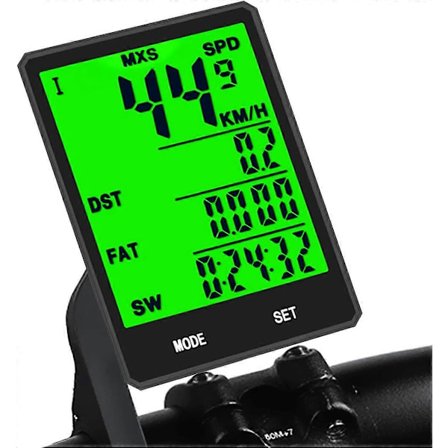 Langaton pyörämittari, vedenkestävä maantiepyörätietokone jalustalla ja lisävarusteilla