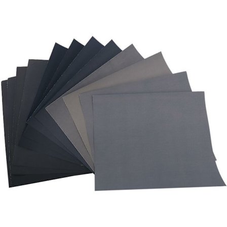 1500 2000 2500 3000 5000 7000 Grit Sandpaper - Pack of 12happyshop