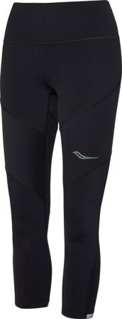 Saucony Women's Time Trial Crop Tight Women workout trousers Black S