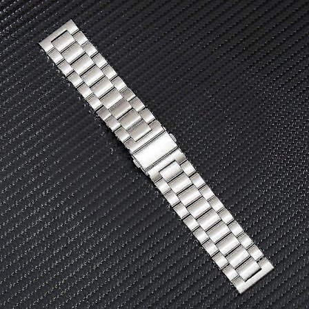Passar för klockarmband i rostfritt stål Armband Dam Herr Solid Metall Klockarmband 16mm 18mm 20mm 22mm 24mm Armband Klockarmband