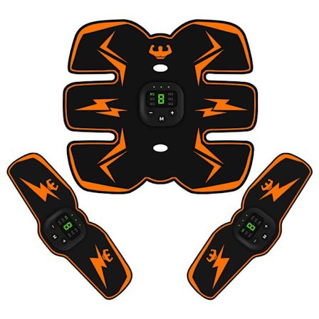 Ems Muskelstimulator for Mage, Armer og Magetrening, Oransje Farge