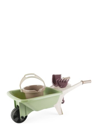 Dantoy | Green Garden Wheelbarrow Set -Plastic Wheels | 66X 25X 26.5CM