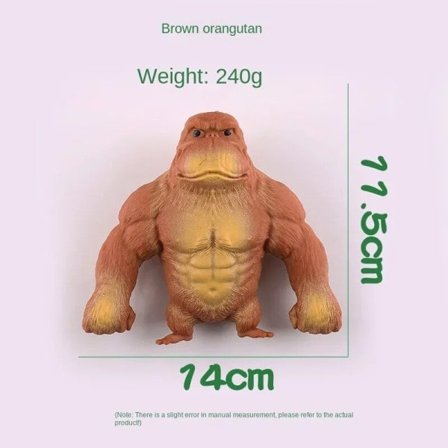 Stor Kæmpe Orangutang Legetøj Squishy Squeeze Dukke Relief Sjovt Legetøj