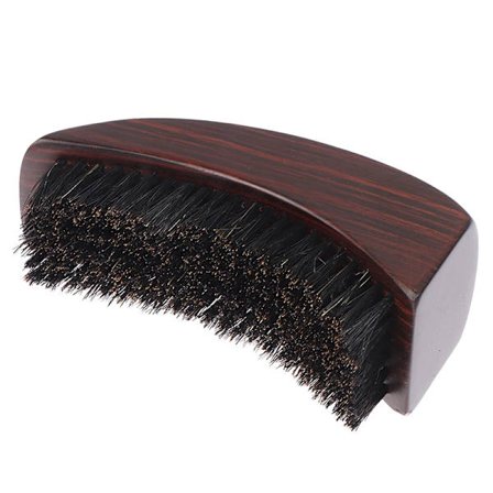 1 stk. Barbe Wave børste til mænd kam vildsvinehår krone buet 360 Wave træ skægbørste træ skægkam mænd barberingsværktøj