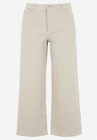 Cellbes of Sweden - Brede ankeljeans i lys beige til damer i størrelse 62
