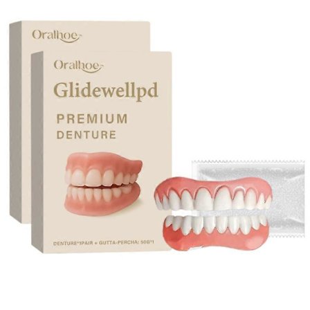 Silikone Tandprotesesæt Tandprotese Foring Passer til Mundhule Midlertidige Ortodontiske Tænder Forbedrer Smil Komfortabel Oral Hygiejne Pleje