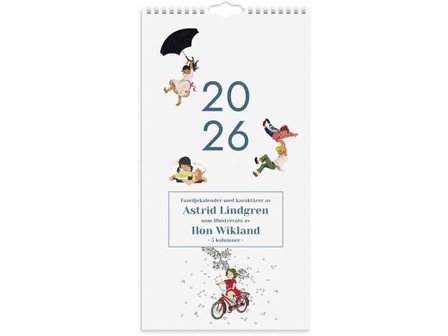 Burde Familjekalender Ilon Wikland 2026 - Lyreco - Almanackor och kalendrar - Väggkalendrar - Familjekalendrar
