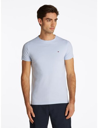 Tommy Hilfiger Stretch Slim Fit Tee - Blue - XXL
