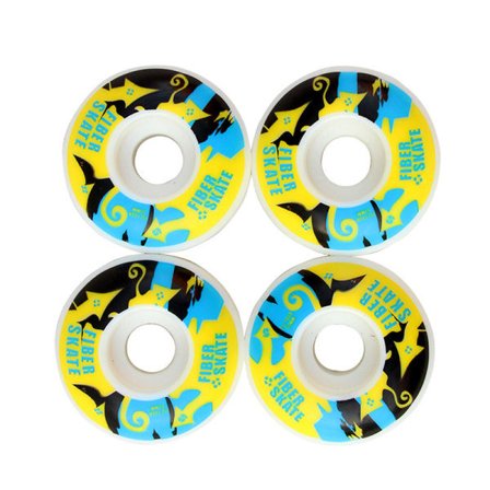 4 stk. Skateboard Hjul Sæt Glidning Udskiftning Reparation Med Logo CDQ