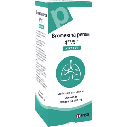 Bromexina Pensa Sciroppo 250ml 4mg/5ml