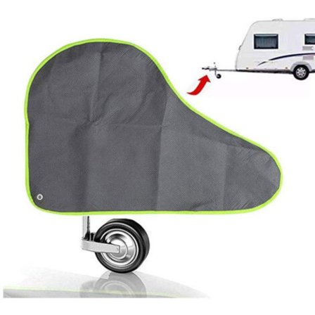 Grå trekkstangsdeksel for tilhenger, beskyttelsesdeksel for campingvogner og tilhengere Universal Hitch Towing Cover Cover for Caravan Trailer Hitch 