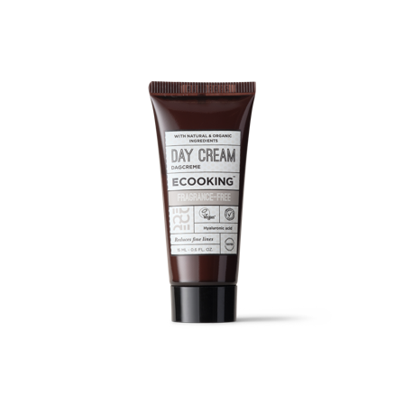 Ecooking Dagcreme Parfumefri 15 ml - Kollagenboostende med Hyaluronsyre, Mineralrige Ekstrakter - Hudfugtende