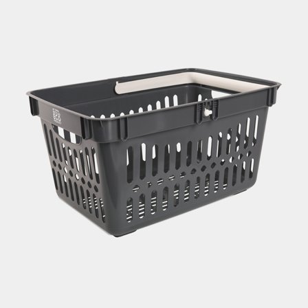 Cesta per clienti / cesta di stoccaggio in plastica Nordiska Plast My Own ECO, grigio/bianco, 480 x 330 x 250 mm, 27 litri