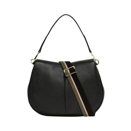 Gianni Chiarini Leather Väska svart, Dam Axelremsväskor, Dam, Storlek: ONE SIZE