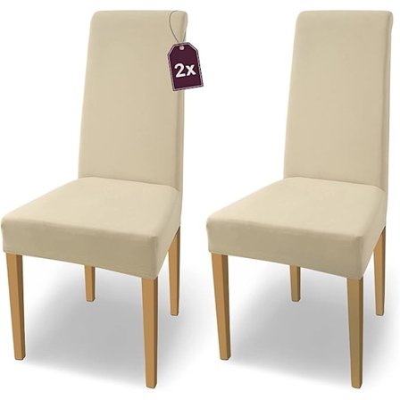 Risgul - Joustava puuvillastretch-tuolinpäällinen / 2 kpl:n setti / Bu