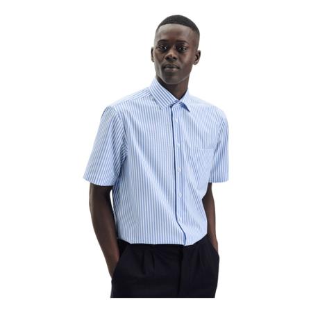 Seidensticker Short Sleeve Shirts , Blauw , Heren , Maat: L