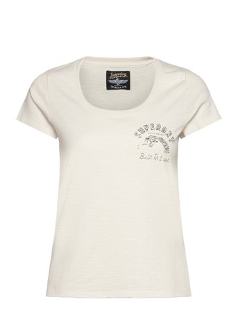 Superdry | Lo-Fi Biker Scoop Neck Tee | 40