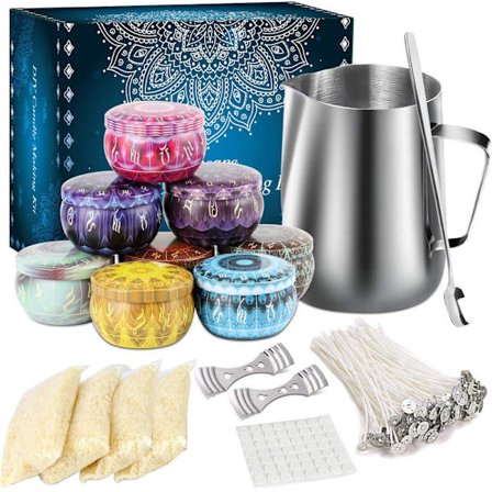 1 sæt stearinlysfremstillingsartikler, DIY begynder stearinlys kit værktøjer