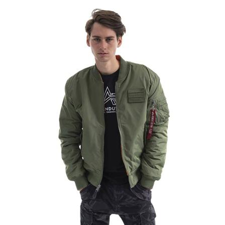 Alpha Industries Ma-1 FLC Reversible 198106 228 S Jakke Grøn, Herre