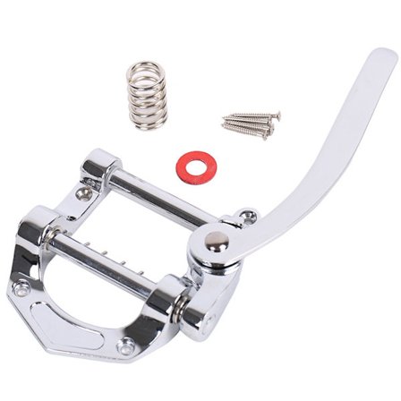 Sliver Zinc Alloy Guitar Unit Vibrato Tailpiece Bridge til Electr