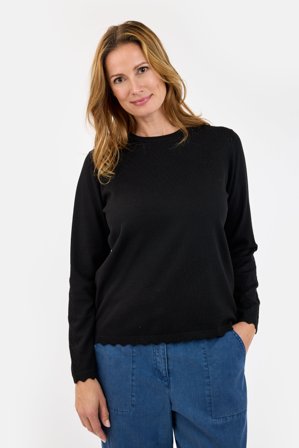 SIGNATURE - Langærmet Strik - Sort