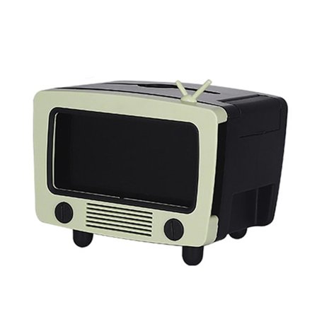 Tissue Box Tv Formad Mobiltelefon Hållare Dispenser Förvaring Napk DXGHC