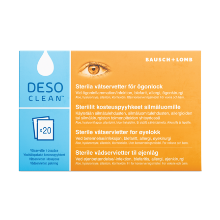 Desoclean Wipes, 20 stk.