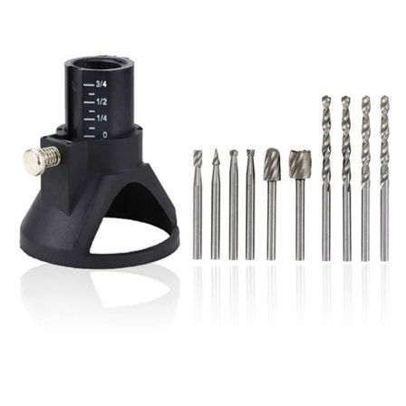 11-delars roterande multiverktyg skärskena HSS router borr bits kit tillbehör för Dremel