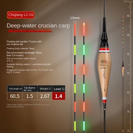 Elektronisk fiskeflotta Light Float LC-01 -1.4G LC-01 -1.4G LC-01 -1.4g