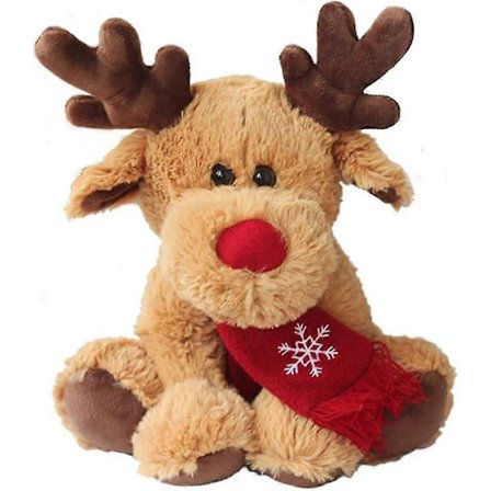Udstoppede plysrensdyrdukker, juleelg udstoppede dyr legetøj udstoppede plysdukker