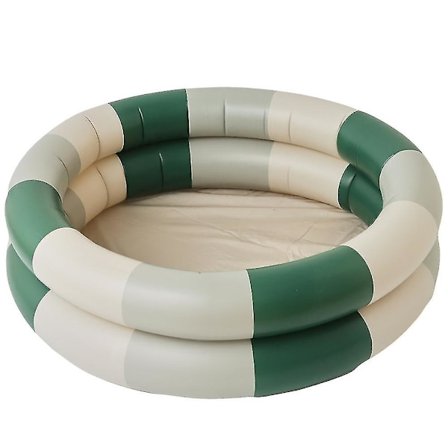 Poolboj Rund Uppblåsbar Pool Stripe Backyard Kiddie Pool - Premium Utomhuspool För Barn