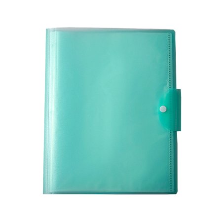 A3-kokoinen kansio Useita taskuja PP läpinäkyvä pyöristetyillä reunoilla dokumenttien järjestäjä lukolla toimisto- ja koululaisille Läpinäkyvä vihreä 