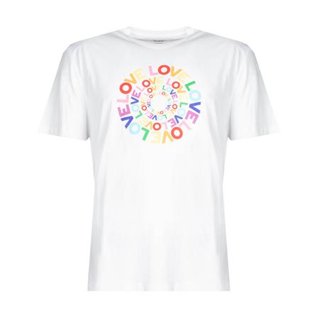Pepe Jeans T-shirt "Johnson" , Wit , Heren , Maat: M
