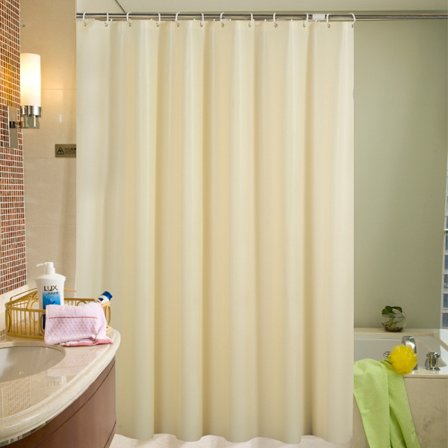 Indre blødhed bruseforhæng, polyester, taupe, 180 x 200 cm