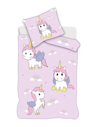 BrandMac Bed Linen Junior Nb 2302 Unicorn - 100X140, 40X45 Cm Multi/patterned