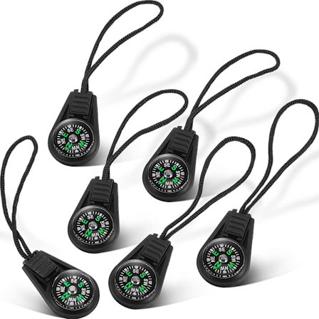 20-pakks Mini Overlevelseskompass Utendørs Camping Vandring Lommekompass Væskefylt Mini Kompass For Paracord Armbånd Halskjede Nøkkelring