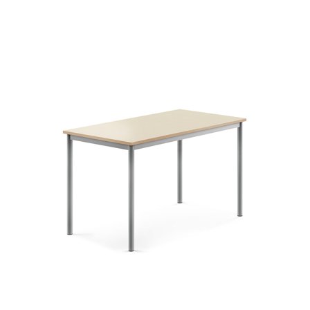 Tisch BORÅS, 1200x700x720 mm, Laminat Birke, alugrau