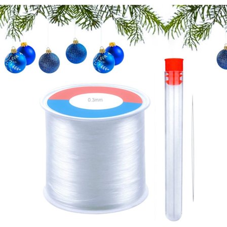 500 m klar nylon - osynlig pärltråd för att hänga prydnader och hantverk