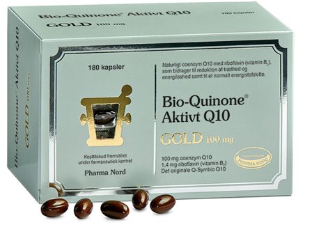 Pharma Nord Bio-Quinone Aktivt Q10 Gold 100 mg 180 kaps., Helse & Madvarer, Ingredienser, Q10