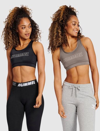 Hummel Hmlte Tola 2-Pack Sports Bra - Black - XS