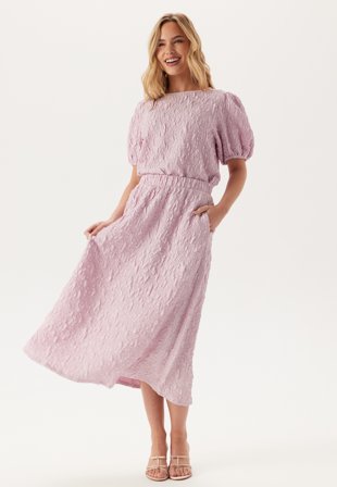 VILA - Visophia Hw Volume Midi Skirt - Winsome Orchid - Kläder - - Bubbleroom