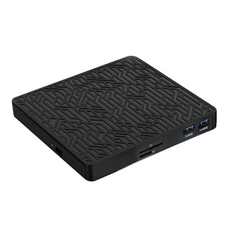 Ekstern Blu-ray-enhed, Bærbar Blu-ray-afspiller med USB 3.0 Type-C-interface, Multifunktionel Blu-ray-enhed Kompatibel med Laptop MacBook Pro[co]